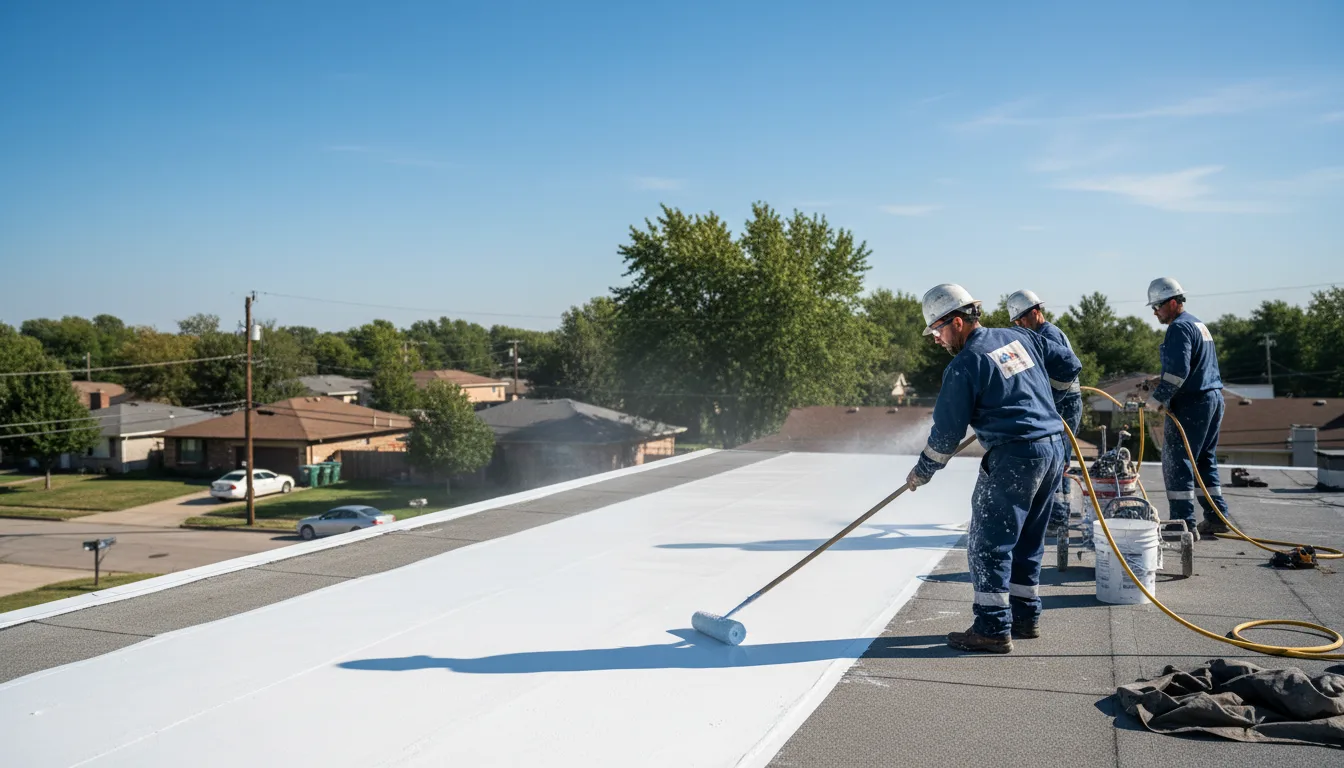 Commercial roof coating in Branchdale, PA near me